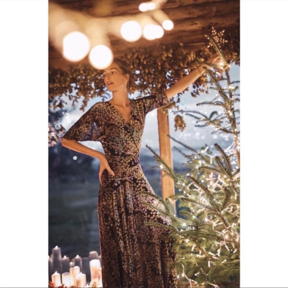 Moulinette Soeurs Woodlands Maxi Dress Black